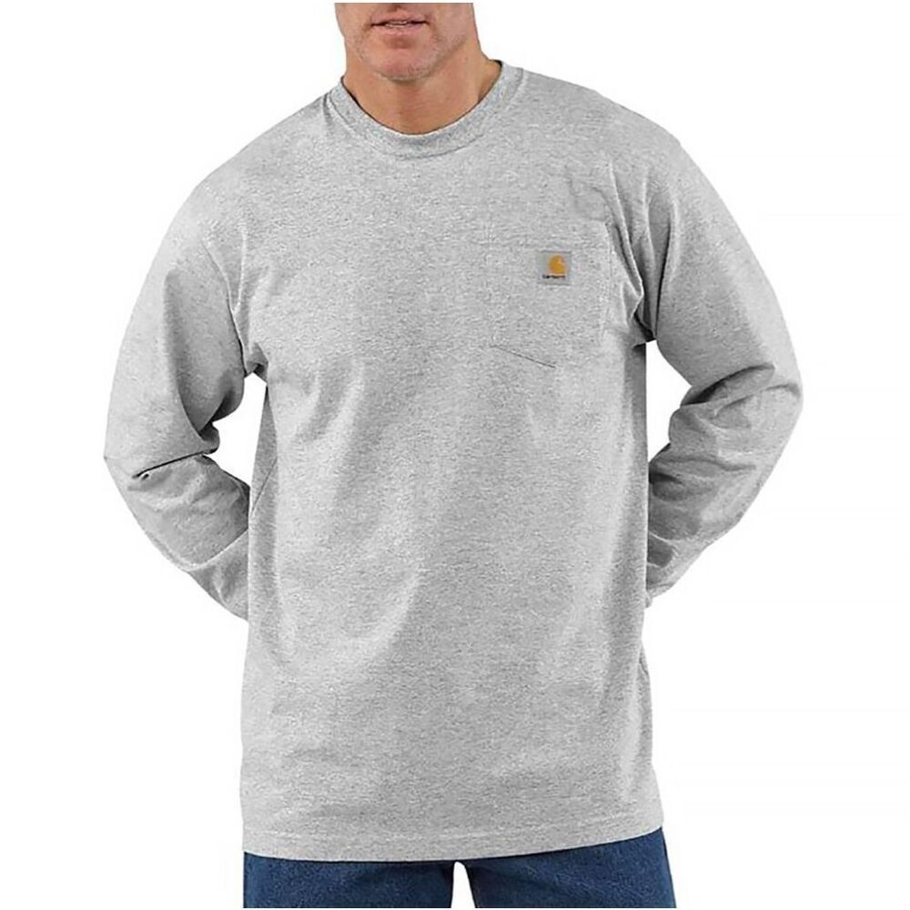Carhartt Men's Loose Fit Heavy Weight Long Sleeve Pocket T-shirt NEW NWT